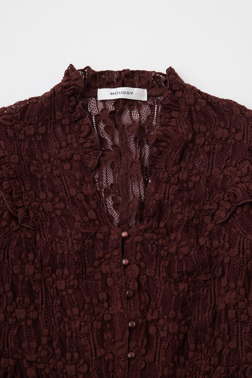 MOUSSY「RUFFLE LACY CUT ブラウス」|Tシャツ・カットソー|