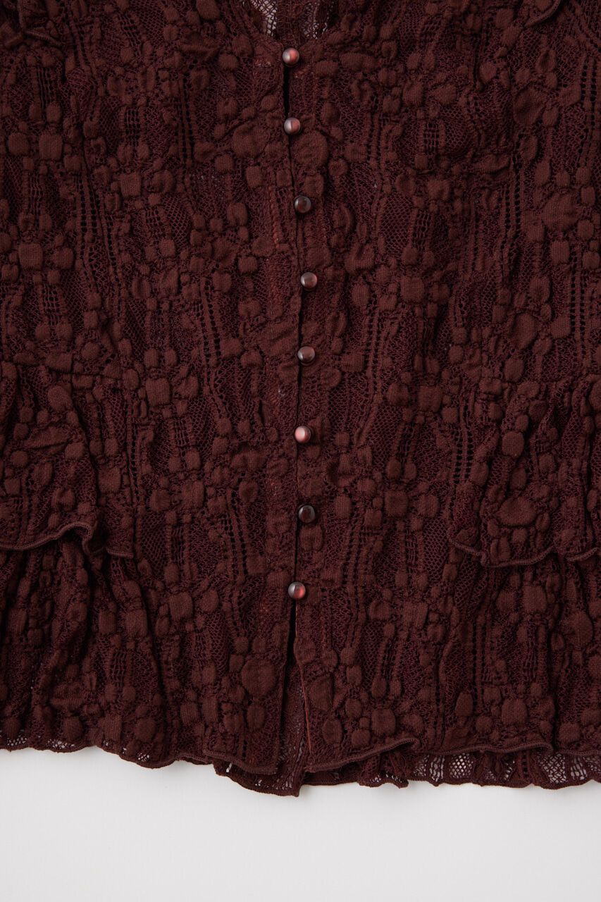 MOUSSY「RUFFLE LACY CUT ブラウス」|Tシャツ・カットソー|