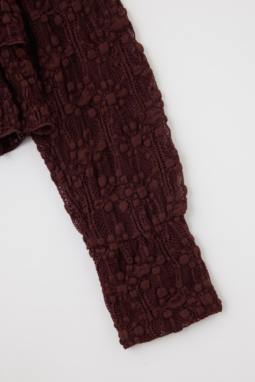 MOUSSY「RUFFLE LACY CUT ブラウス」|Tシャツ・カットソー|