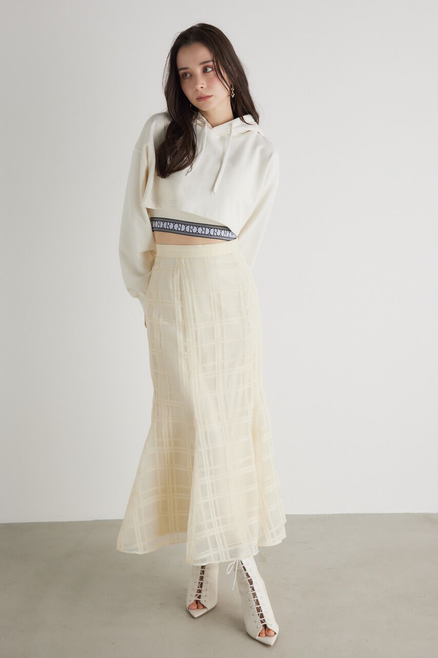 rienda「クロップドフーディースウェットTOP」|Tシャツ・カットソー|