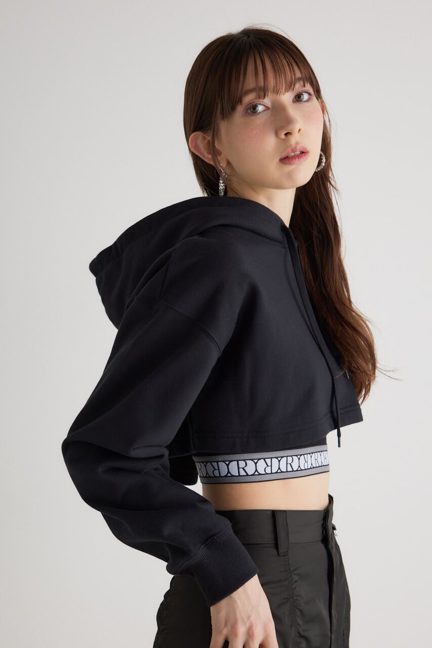 rienda「クロップドフーディースウェットTOP」|Tシャツ・カットソー|