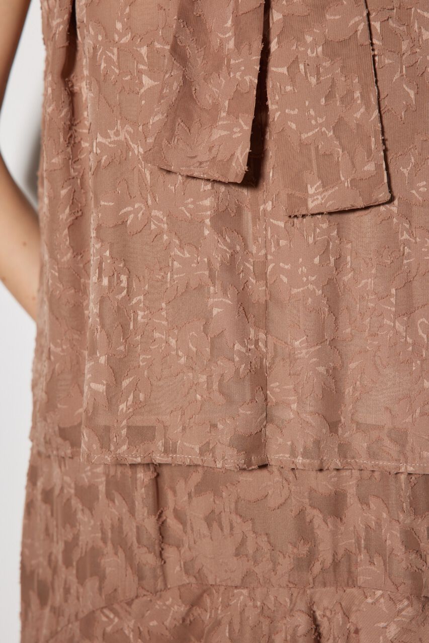 rienda「ギャザーフリルネックボウタイブラウス」|シャツ・ブラウス|