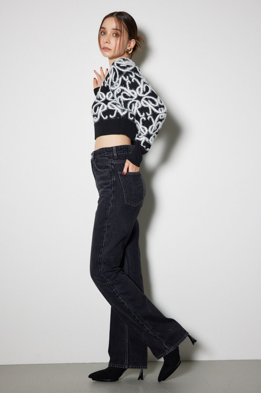 rienda「2WAY Rロゴニットトップス」|ニット・セーター|