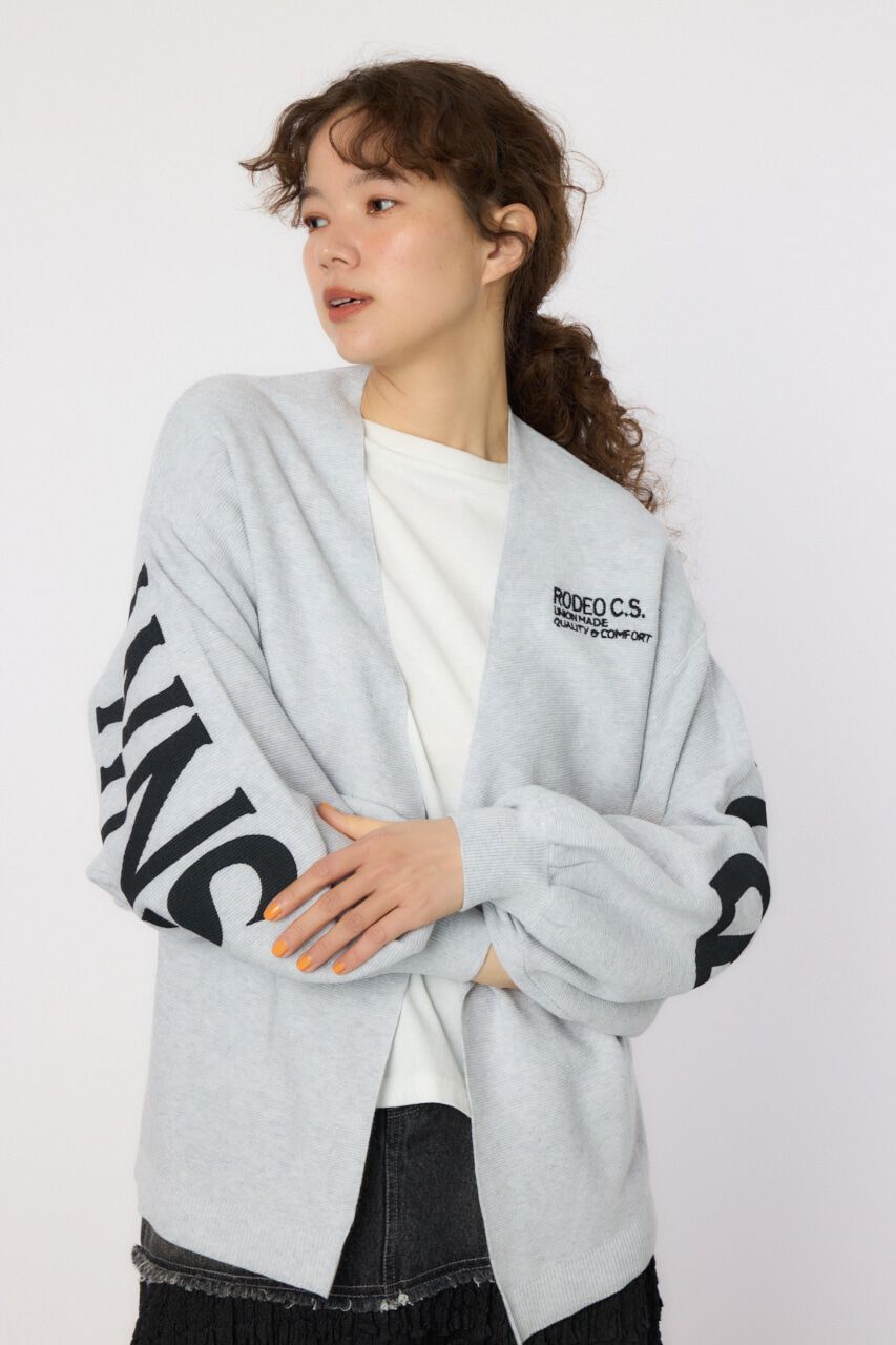 RODEO CROWNS「バックロゴドルマンニットカーディガン」|ニット・セーター|