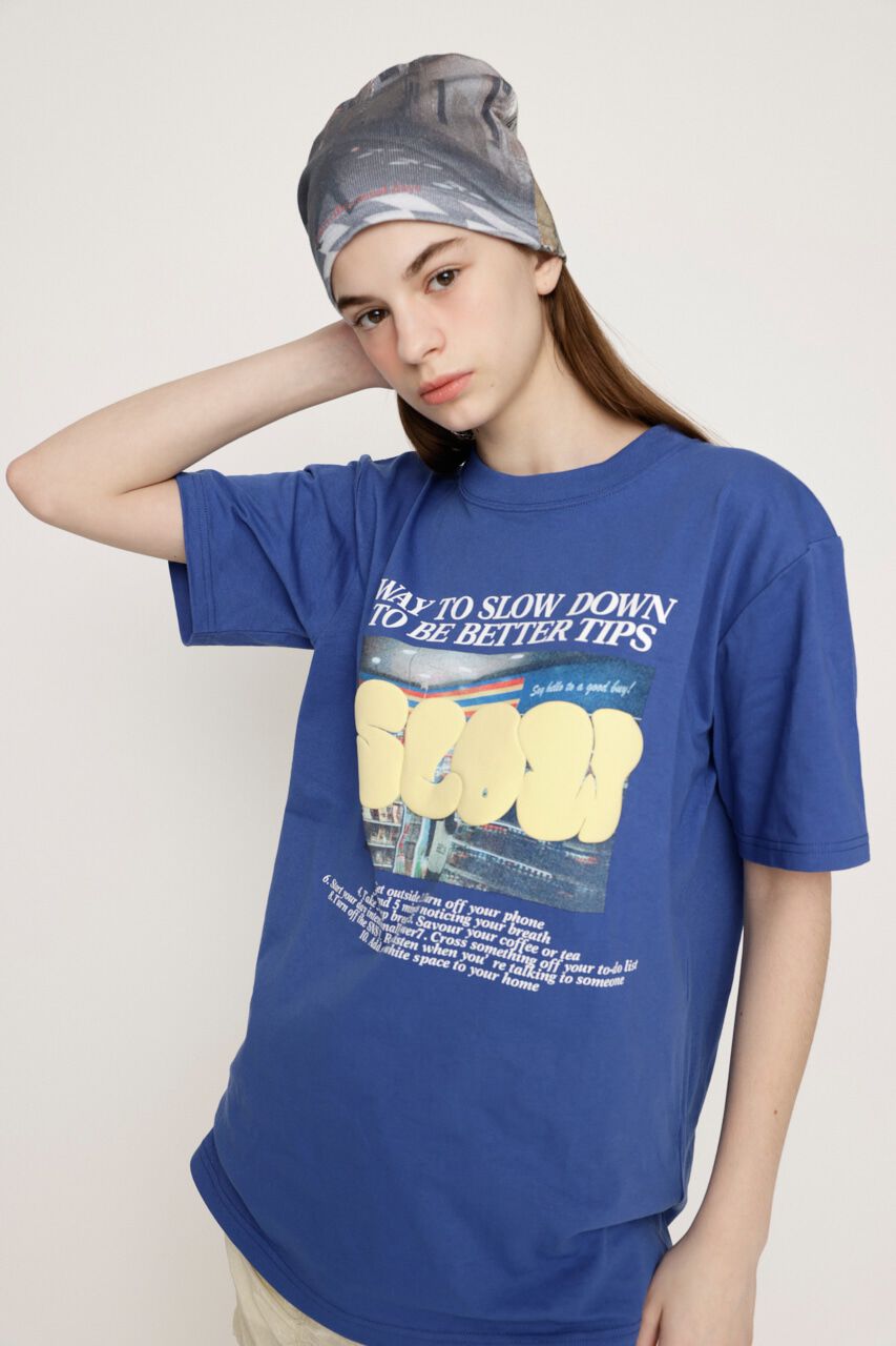 SLY「PUFFER LOGO Tシャツ」|Tシャツ・カットソー|BLU