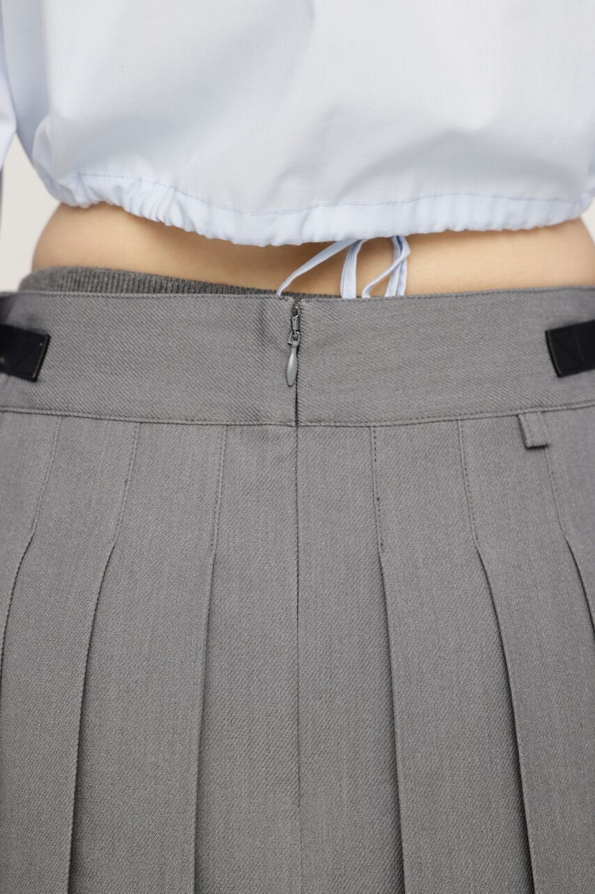 SLY「OPEN ZIP PLEATS ショートスカート」|スカート|