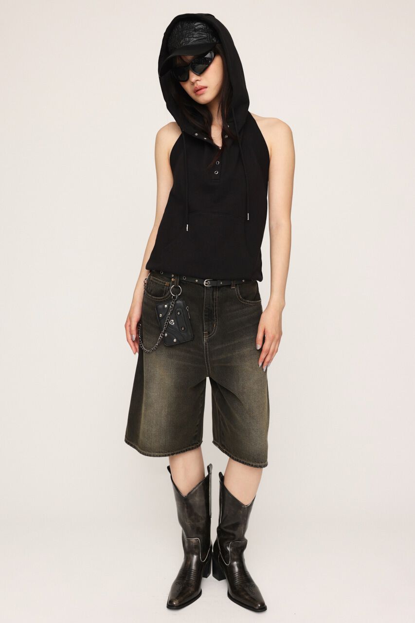 SLY「BACK OPEN HOODIE」|パーカー|