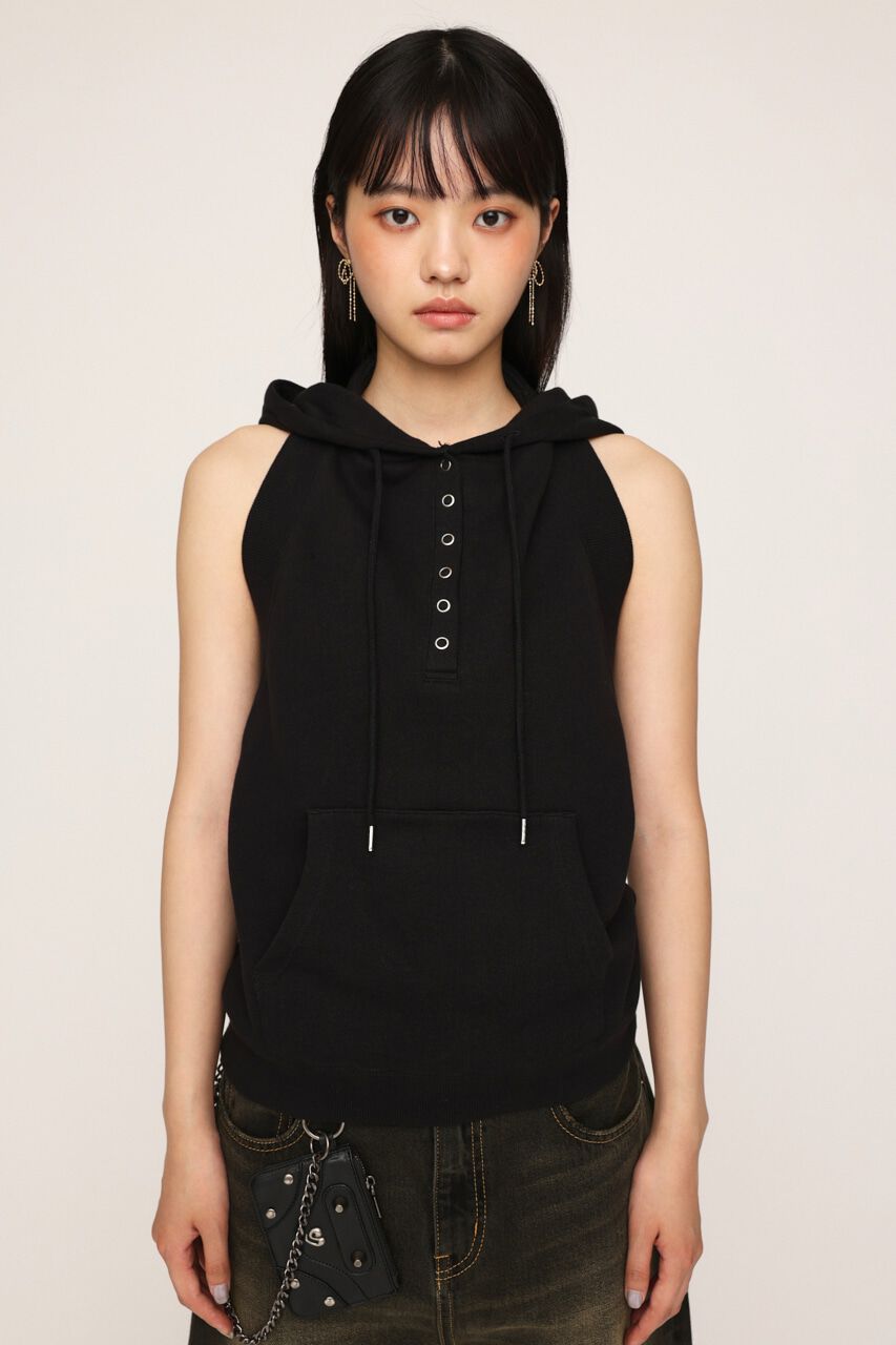 SLY「BACK OPEN HOODIE」|パーカー|