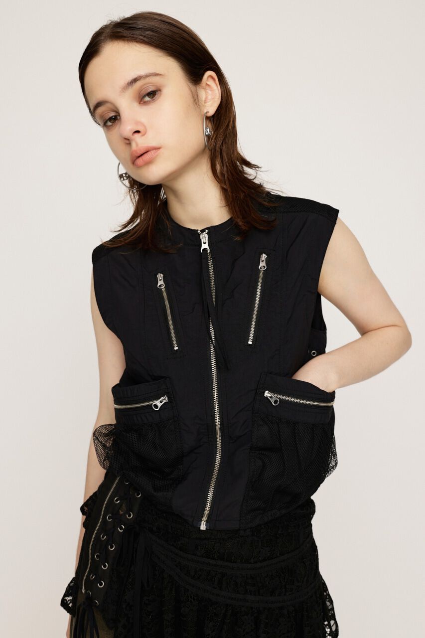 SLY「MESH DOCKING MILITALY ベスト」|タンクトップ|