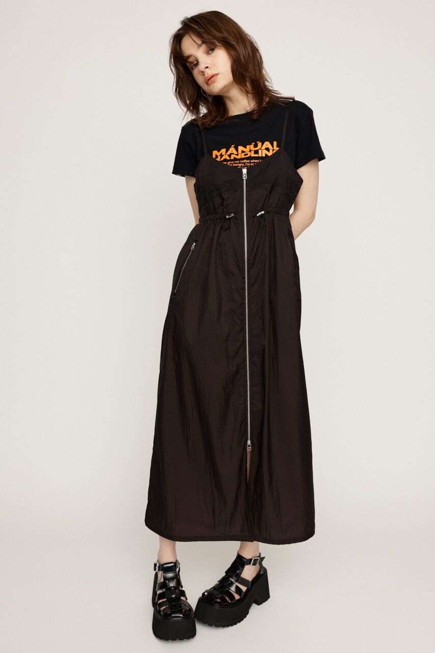 SLY「SHEER CAMI ZIP L／ドレス」|ワンピース|