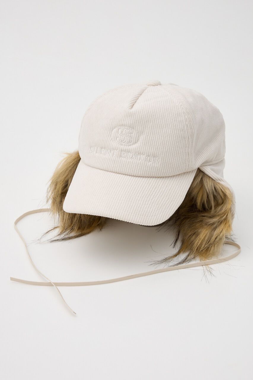 SLY「S LOGO EARMUFF キャップ」|その他|O/WHT1