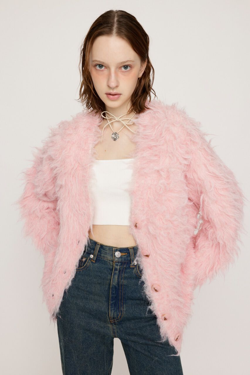 SLY「SHAGGY LOOSE カーディガン」|カーディガン|