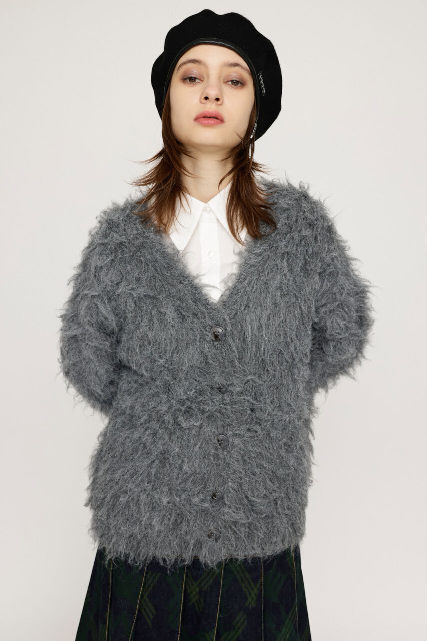 SLY「SHAGGY LOOSE カーディガン」|カーディガン|