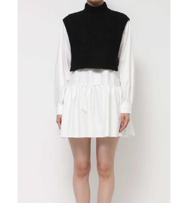 RESEXXY「ミクスチャーニットコンビチュニック」|ニット・セーター|