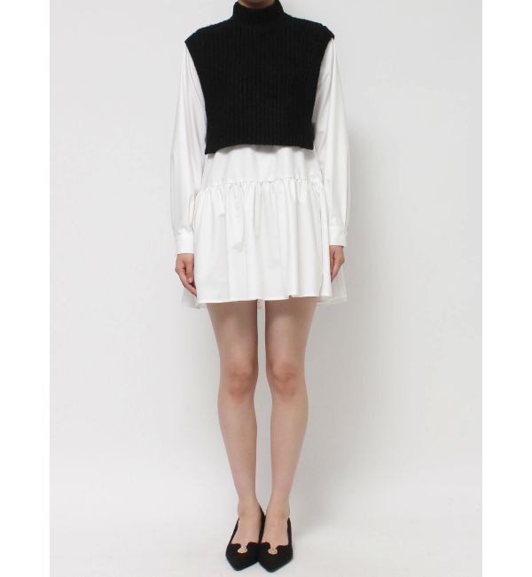 RESEXXY「ミクスチャーニットコンビチュニック」|ニット・セーター|