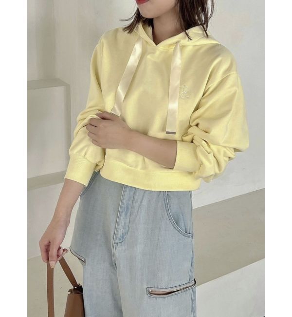 dazzlin「【CALNAMURコラボ】ロゴショートフーディ」|スウェット・ジャージ|