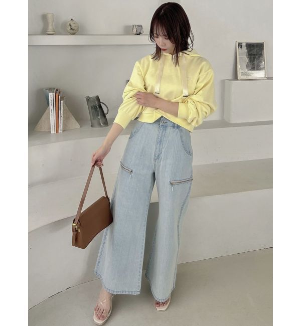 dazzlin「【CALNAMURコラボ】ロゴショートフーディ」|スウェット・ジャージ|