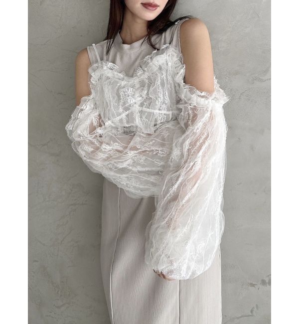 dazzlin「コルセットチュールビスチェ付カットワンピース」|ワンピース|