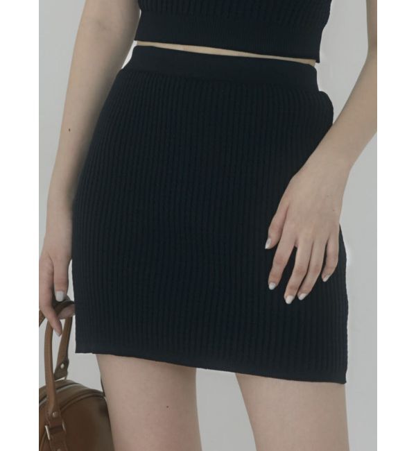EMODA「3Dファブリックニットスカート」|スカート|