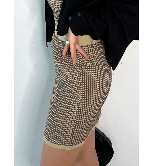 EMODA「3Dファブリックニットスカート」|スカート|