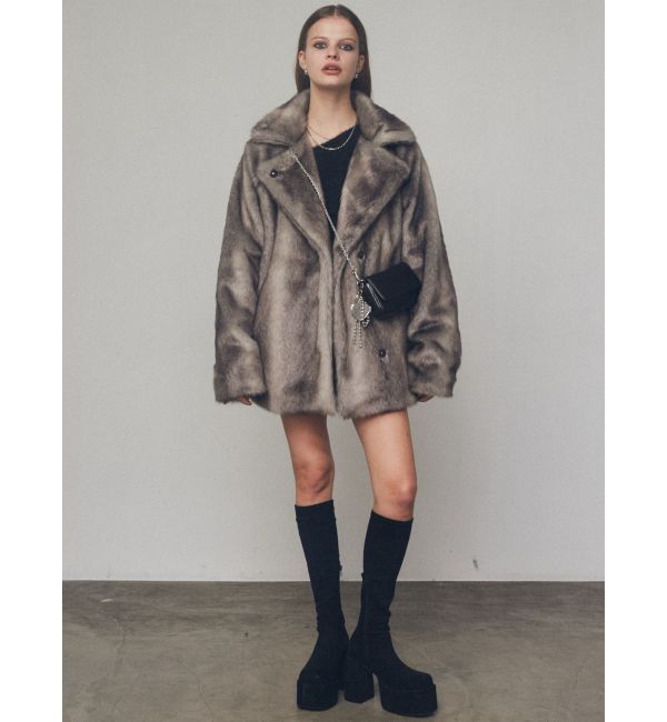 EMODA「ミディフェイクファーコート」|その他|