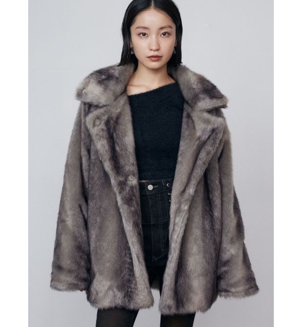 EMODA「ミディフェイクファーコート」|その他|