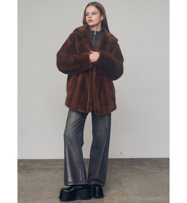 EMODA「ミディフェイクファーコート」|その他|