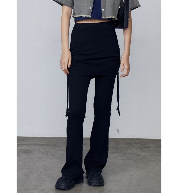 EMODA「レイヤースカートフィットフレアパンツ」|その他|