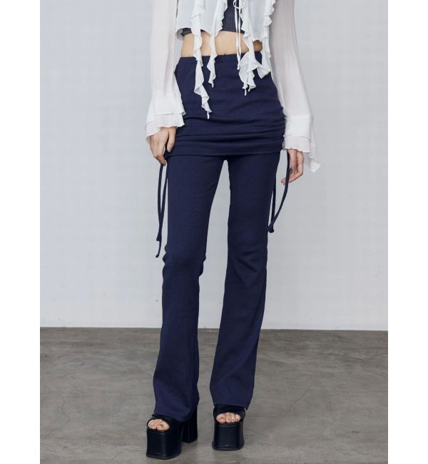 EMODA「レイヤースカートフィットフレアパンツ」|その他|