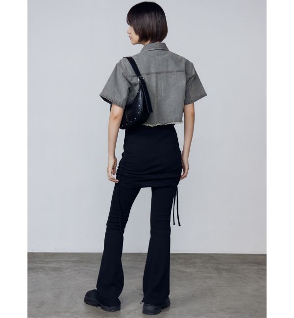 EMODA「レイヤースカートフィットフレアパンツ」|その他|