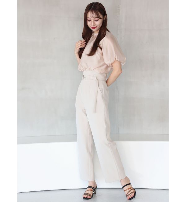 MERCURYDUO「ベルト付ハイウエストストレートパンツ」|その他|