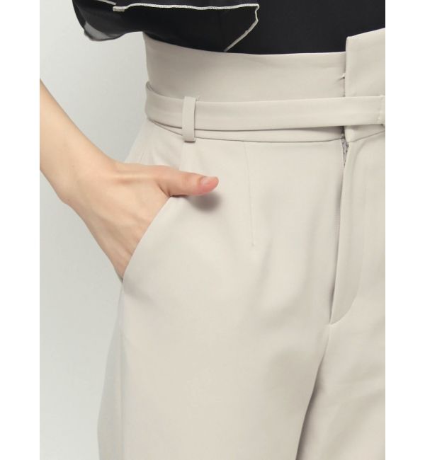 MERCURYDUO「ベルト付ハイウエストストレートパンツ」|その他|