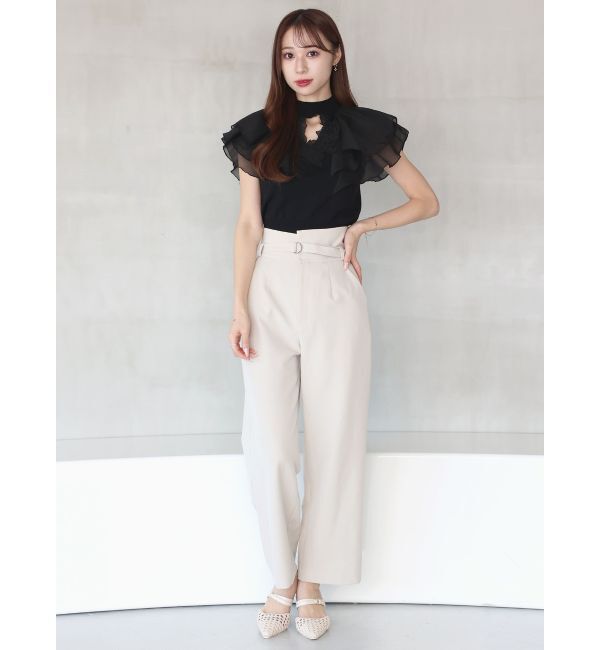 MERCURYDUO「ベルト付ハイウエストストレートパンツ」|その他|