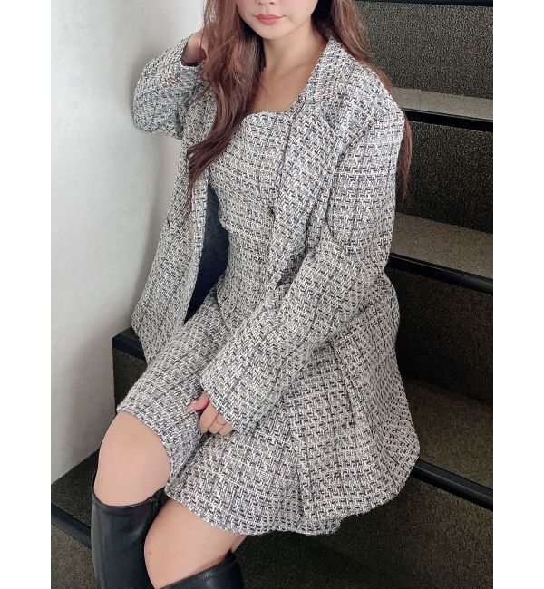 MERCURYDUO「オリジナルツイードビスチェ【セットアップ着用可】」|シャツ・ブラウス|