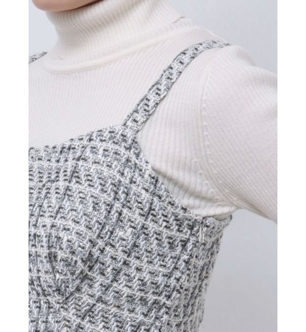 MERCURYDUO「オリジナルツイードビスチェ【セットアップ着用可】」|シャツ・ブラウス|