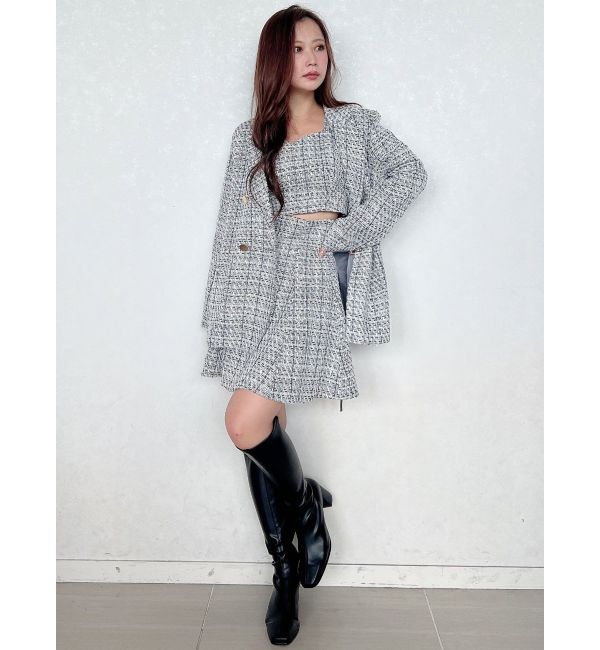 MERCURYDUO「オリジナルツイードビスチェ【セットアップ着用可】」|シャツ・ブラウス|