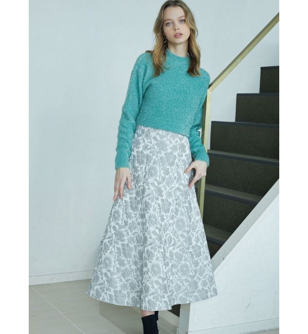 MERCURYDUO「フィルムシャギーボトルネックニット」|ニット・セーター|