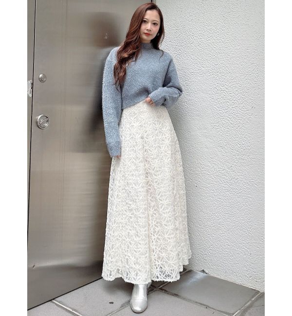 MERCURYDUO「フィルムシャギーボトルネックニット」|ニット・セーター|