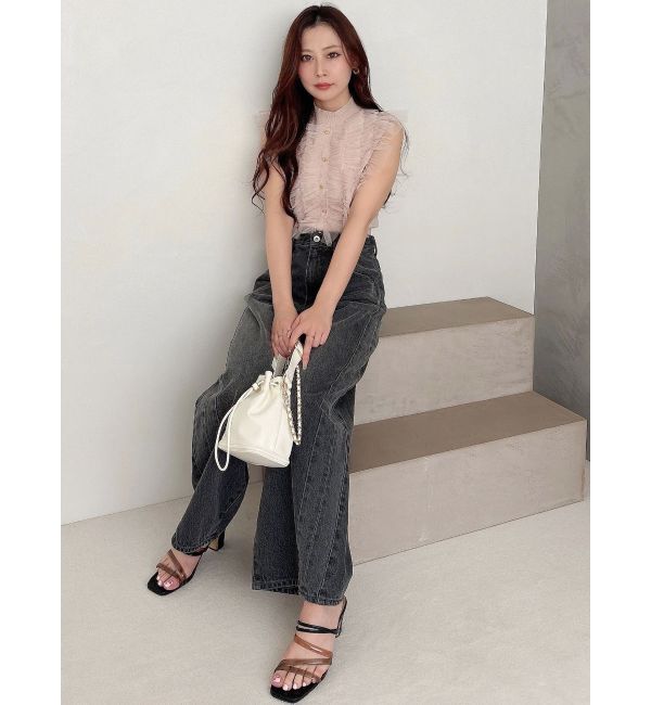 MERCURYDUO「チュールフリルニット」|ニット・セーター|