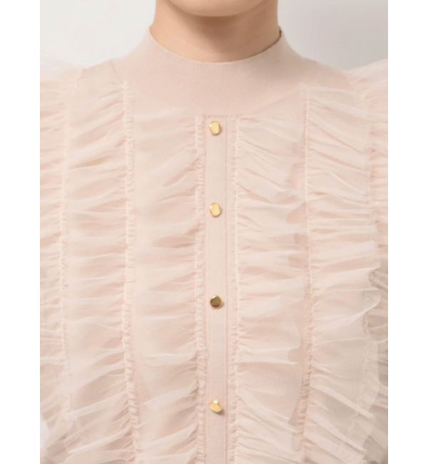 MERCURYDUO「チュールフリルニット」|ニット・セーター|