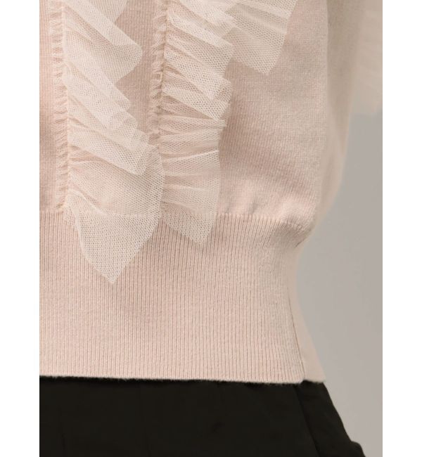 MERCURYDUO「チュールフリルニット」|ニット・セーター|