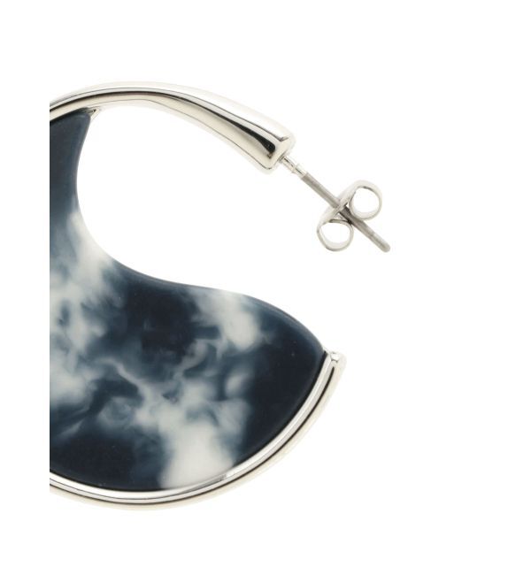 MURUA「マーブルレジンメタルピアス」|ピアス|