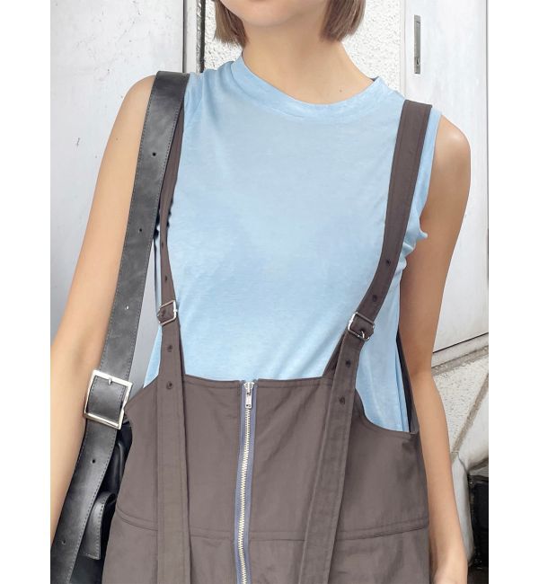 MURUA「セミシアーノースリカットトップス」|Tシャツ・カットソー|ブルー