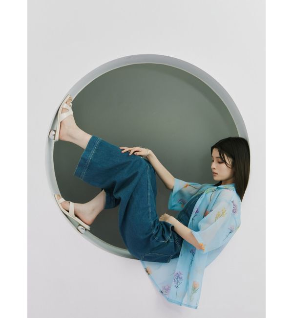 MURUA「フラワーシアーオープンカラーシャツ【WEB限定】」|シャツ・ブラウス|