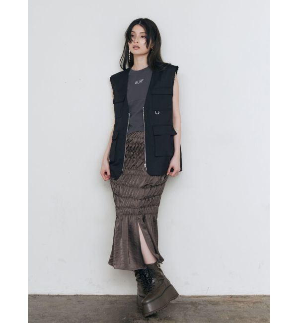 MURUA「シャーリングスカート」|スカート|