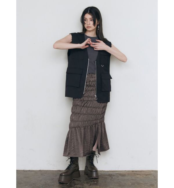 MURUA「シャーリングスカート」|スカート|