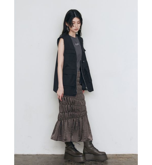 MURUA「シャーリングスカート」|スカート|