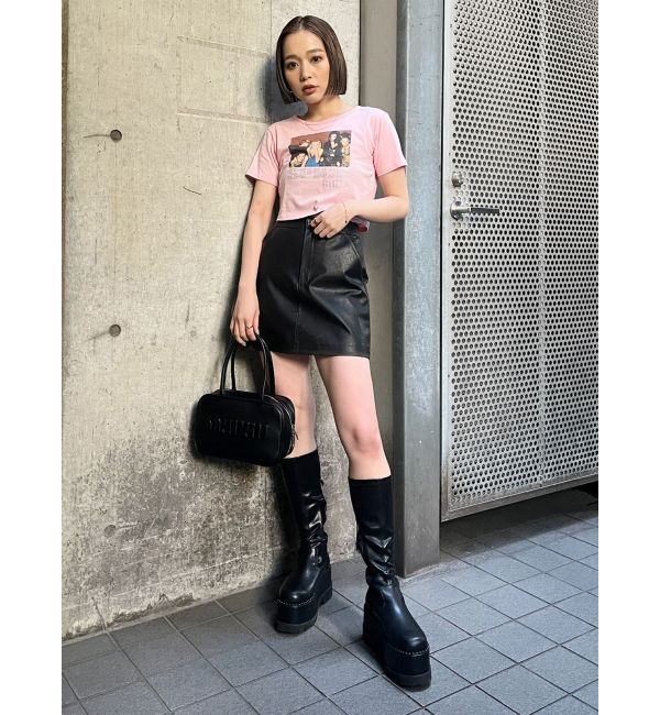 MURUA「ストレッチ厚底ハーフブーツ」|ロングブーツ|