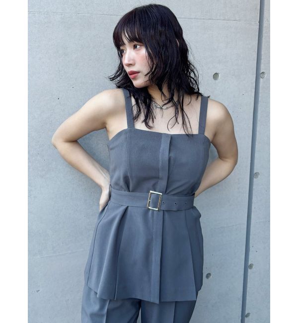 MURUA「フライフロントペプラムビスチェ【セットアップ着用可】」|シャツ・ブラウス|