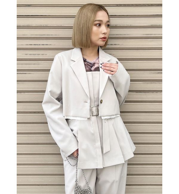 MURUA「フライフロントペプラムビスチェ【セットアップ着用可】」|シャツ・ブラウス|